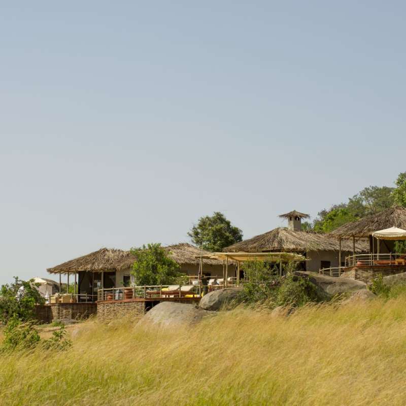 Tucked into the trees - Mkombe's House at Lamai
