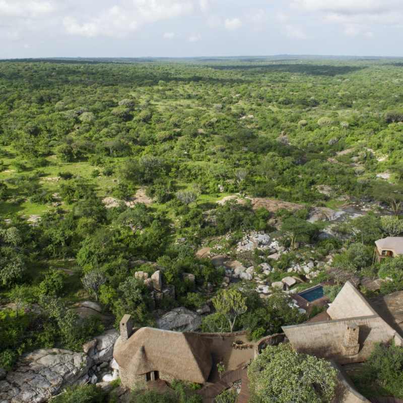 Mwiba River Lodge aerial view - Mwiba River Lodge