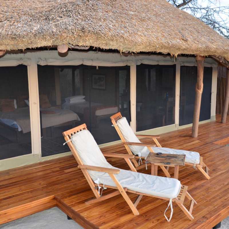 Tent veranda - Oliver's Camp