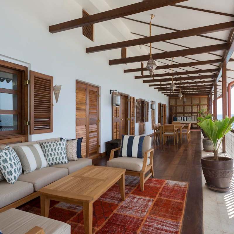 Terrace with sea views  - Park Hyatt Zanzibar