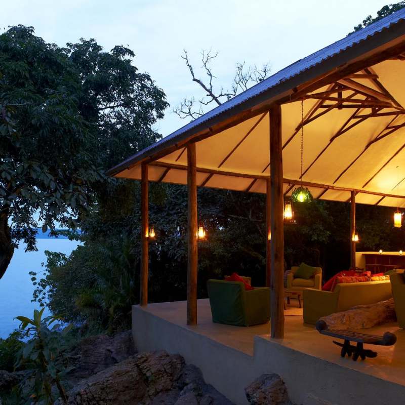 Lounge area - Rubondo Island Lodge