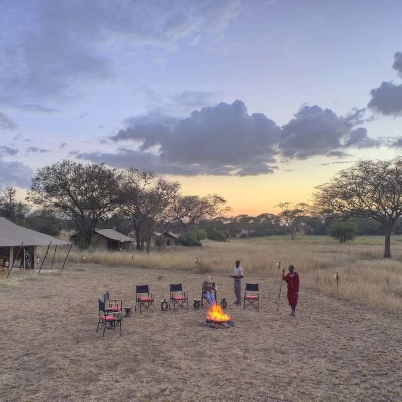 Camp sunset - Ubuntu Camp 