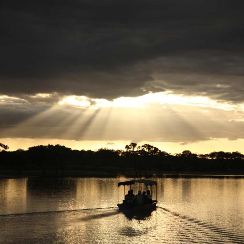 Boat cruises in Selous 
