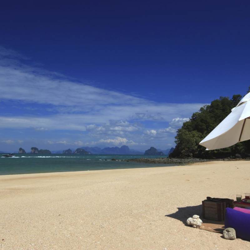 Beach at Six Senses Yao Noi - West Coast Island Hopping in Thailand