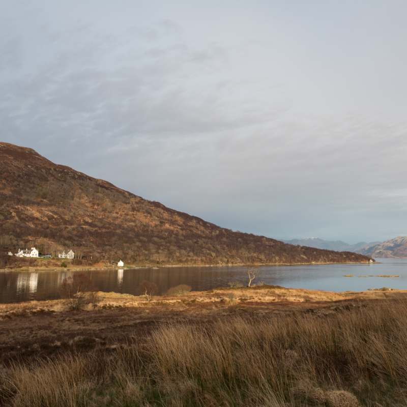 Exterior across the loch - Kinloch Lodge