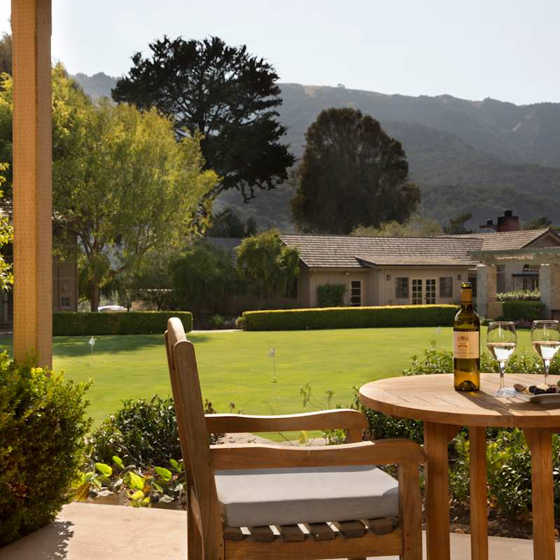 Croquet Lawn, guestroom view - Bernardus Lodge & Spa