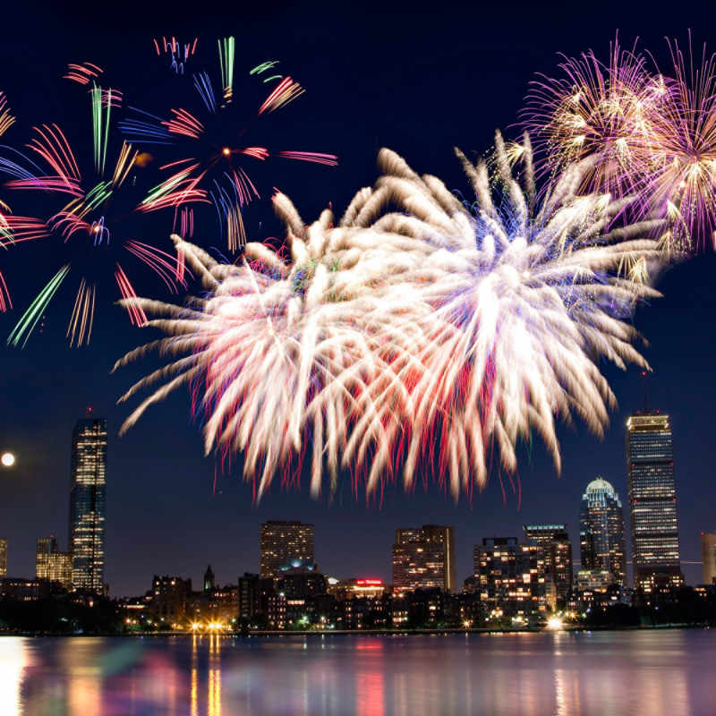 Fireworks over Boston - Four Seasons Boston 