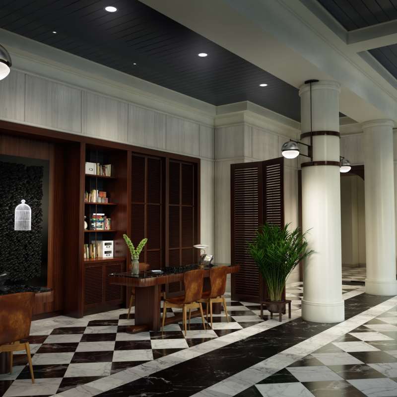 Lobby Entrance - Perry Lane Hotel