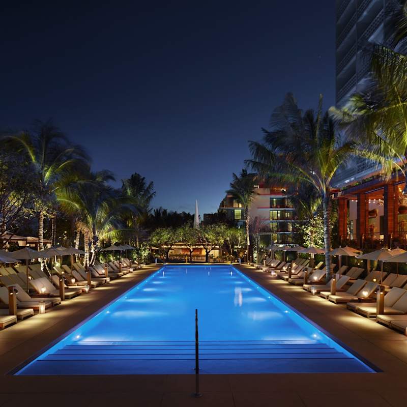 Pool at night - The Edition Miami Beach