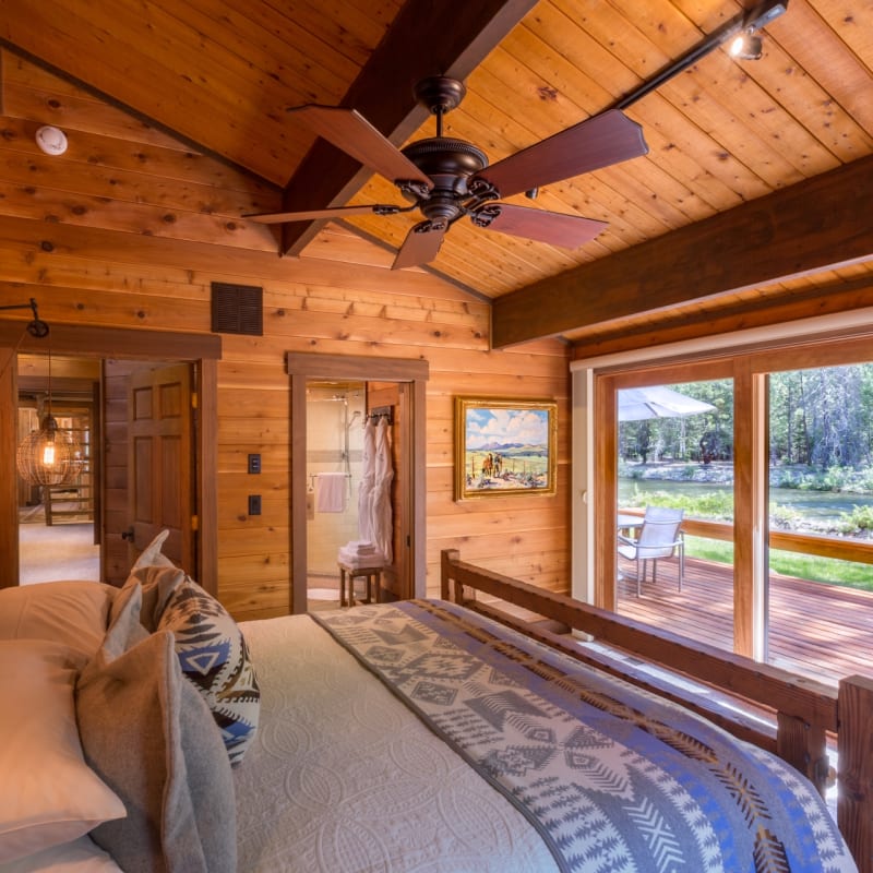 Riverside Bedroom - Triple Creek Ranch 