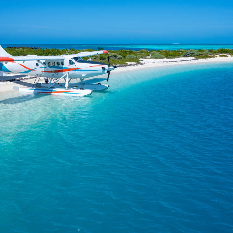 Sea Plane Garden Key in Dry Tortugas National Par 