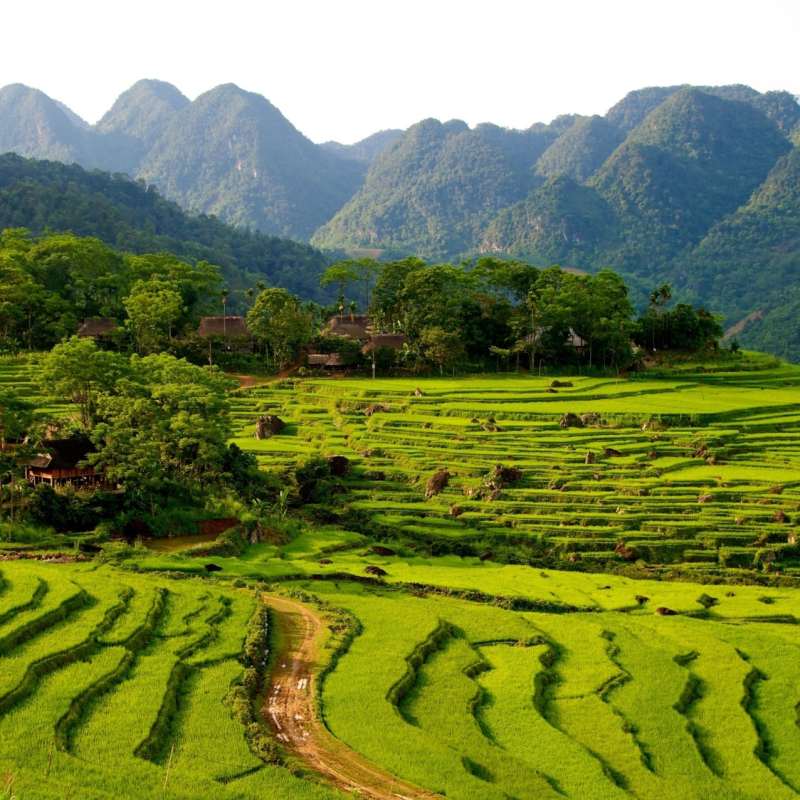 Aerial view of Mai Chau