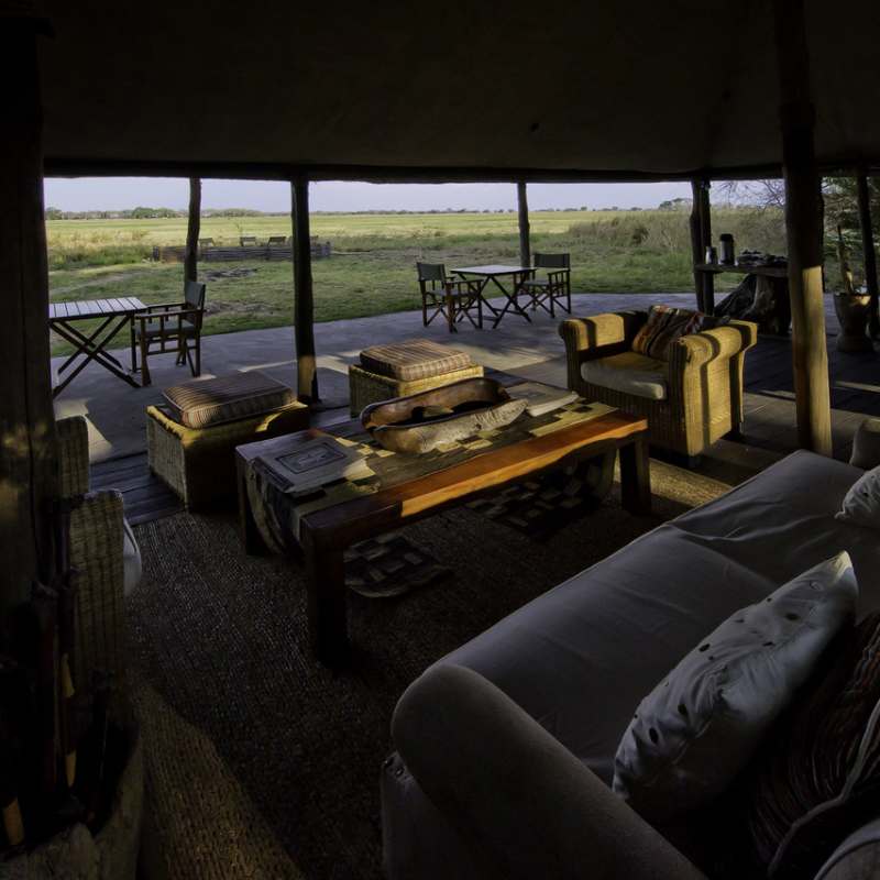 View from the living area - Busanga Bush Camp