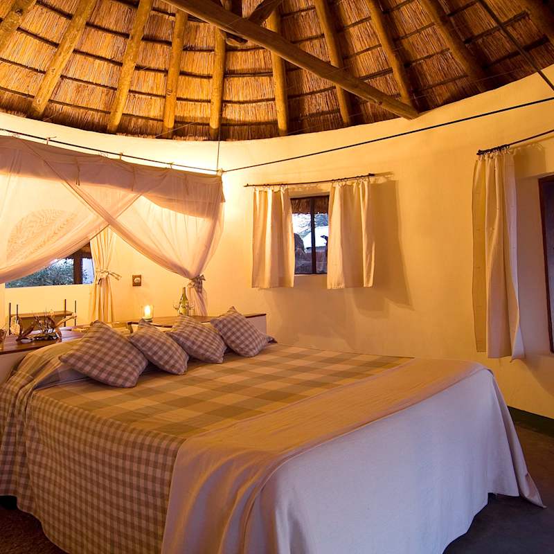 Inside a cottage - Nsefu Camp