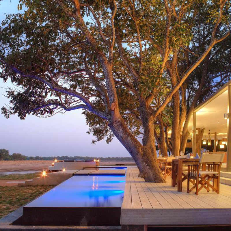 Dining area at Chinzombo - Ultimate Zambia and Malawi