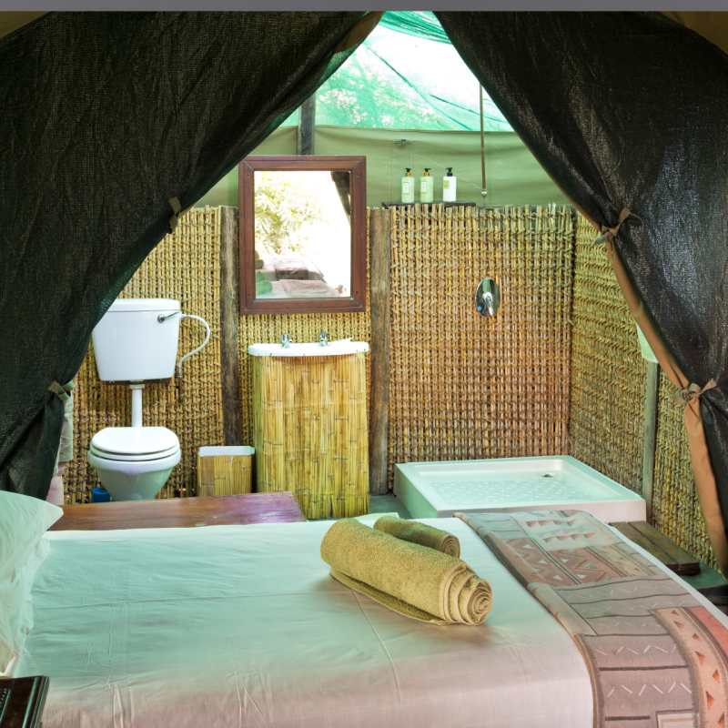 Tent interior 