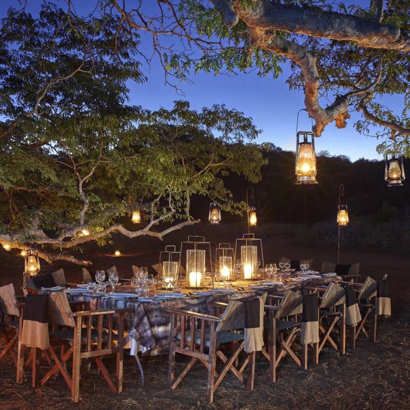 Bush dinner - Singita Pamushana