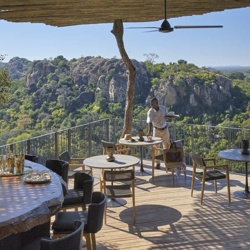 Dining view - Singita Pamushana