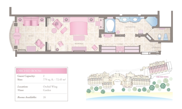 Orchid Room Floorplan 