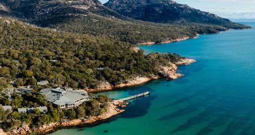 Aerial - Freycinet Lodge  