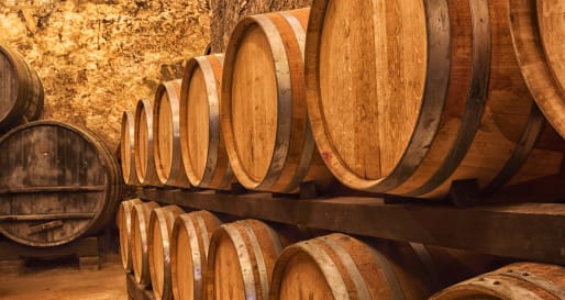 Wine barrels