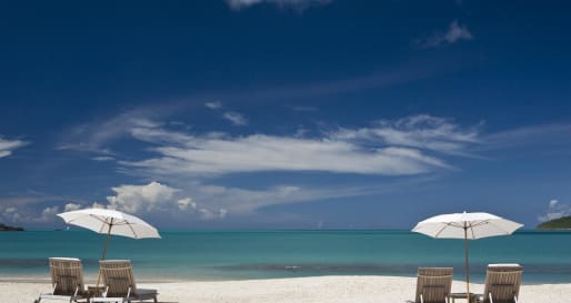 White sand beach