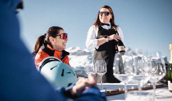 Sommelier on the slopes