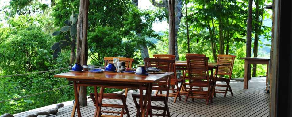 Breakfast on the balcony - Galapagos Safari Camp
