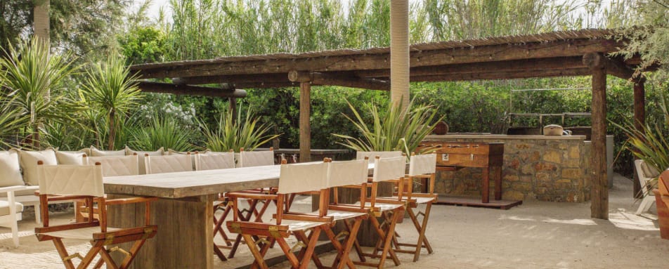 Outside dining area 