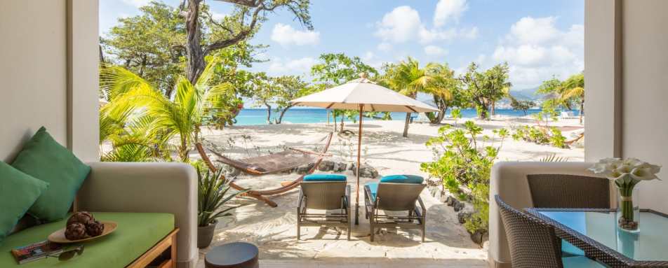Seagrape Beach Suite Patio, Spice Island Resort