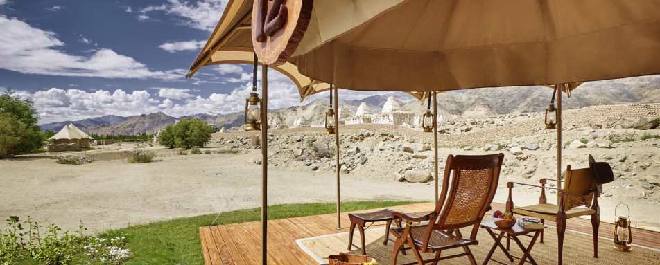 Verandah - Chamba Camp, Thiksey