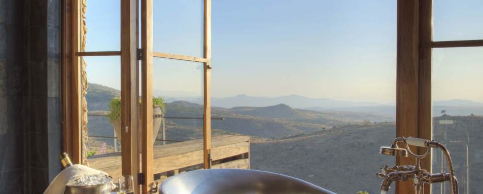 Bathroom with view