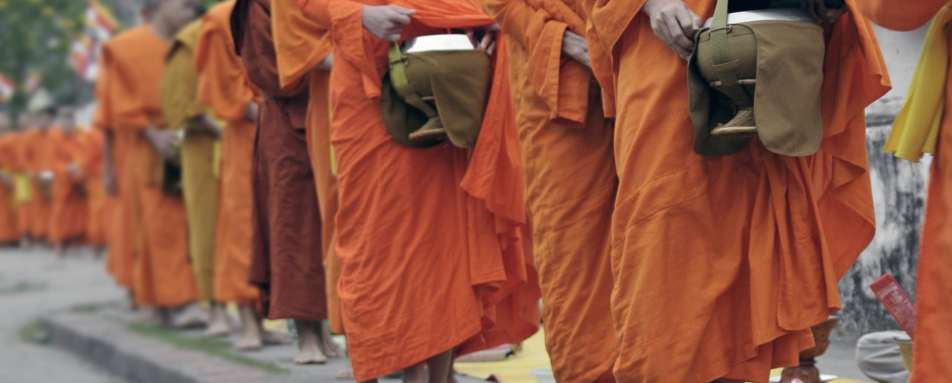 Alms giving 