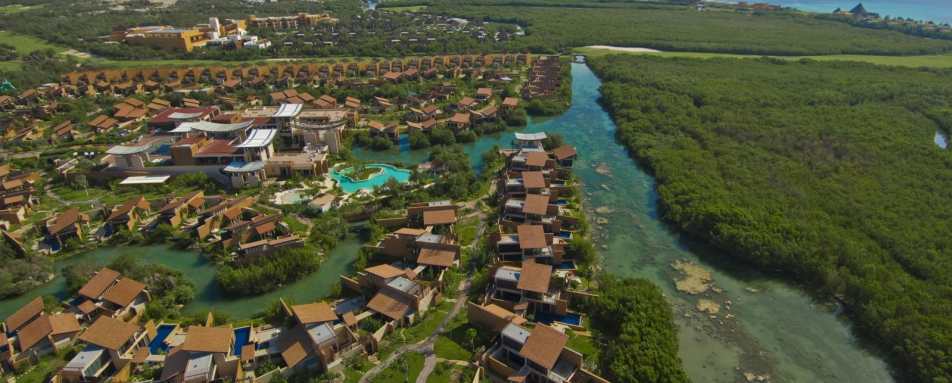 Aerial view of Banyan Tree Mayakoba - Banyan Tree Mayakoba
