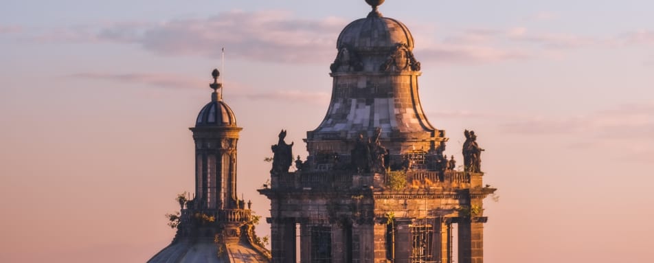Church in Zcalo Mexico City  