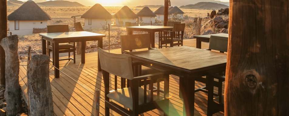 Deck at sunset 