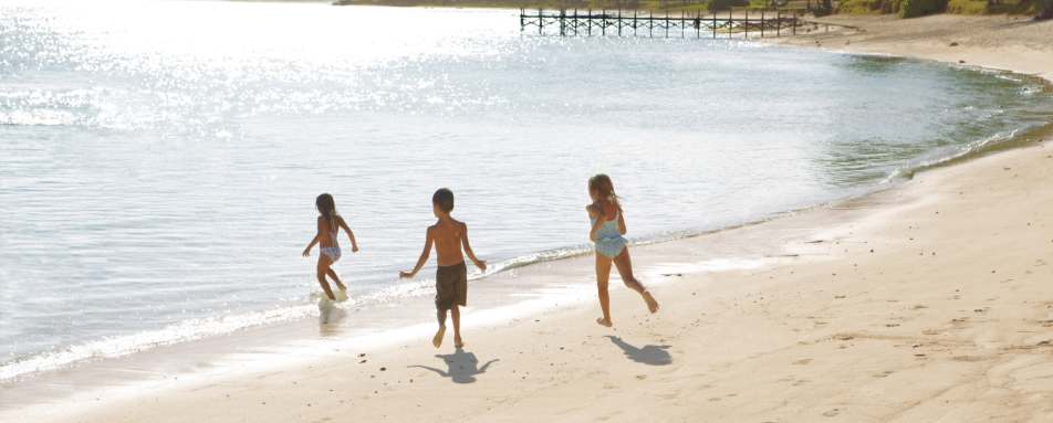 Kids on shore 