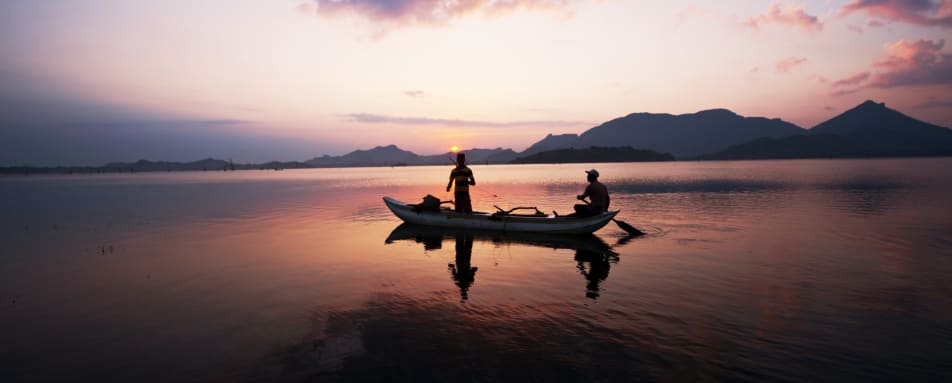 Sunset Boat  