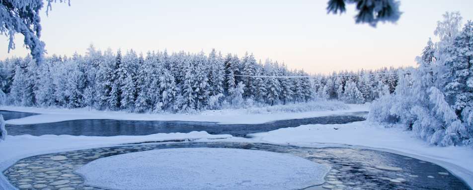 Frozen river - Aurora Safari Camp