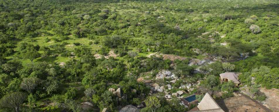 Mwiba River Lodge aerial view - Mwiba River Lodge