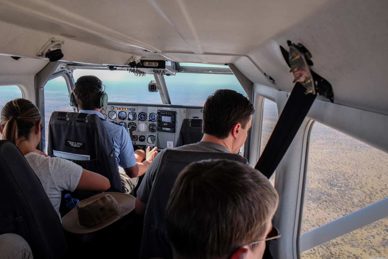 Fly into the Okavango Delta 