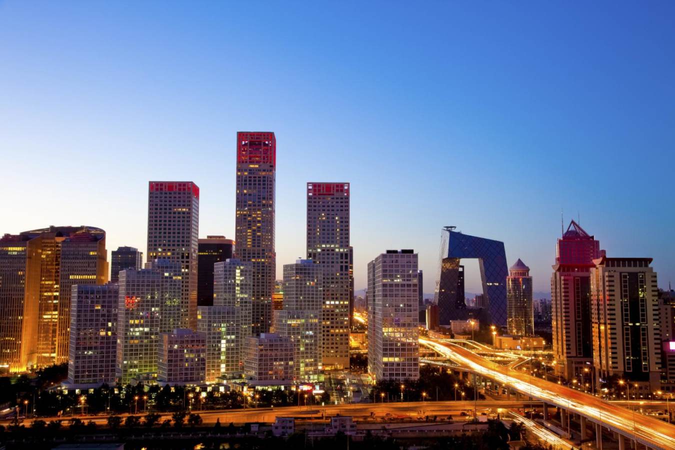 Beijing landscape at dusk - A long weekend in Beijing