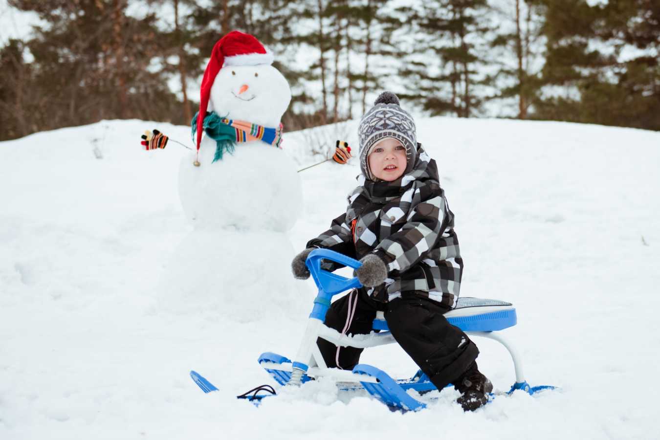 Playing in the snow - A magical trip to visit Father Christmas