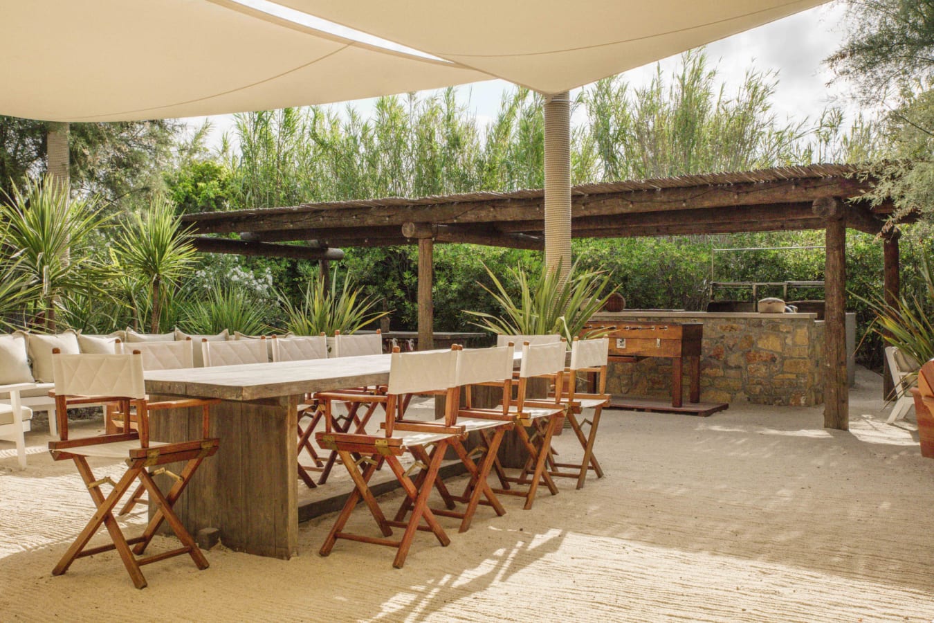 Outside dining area 