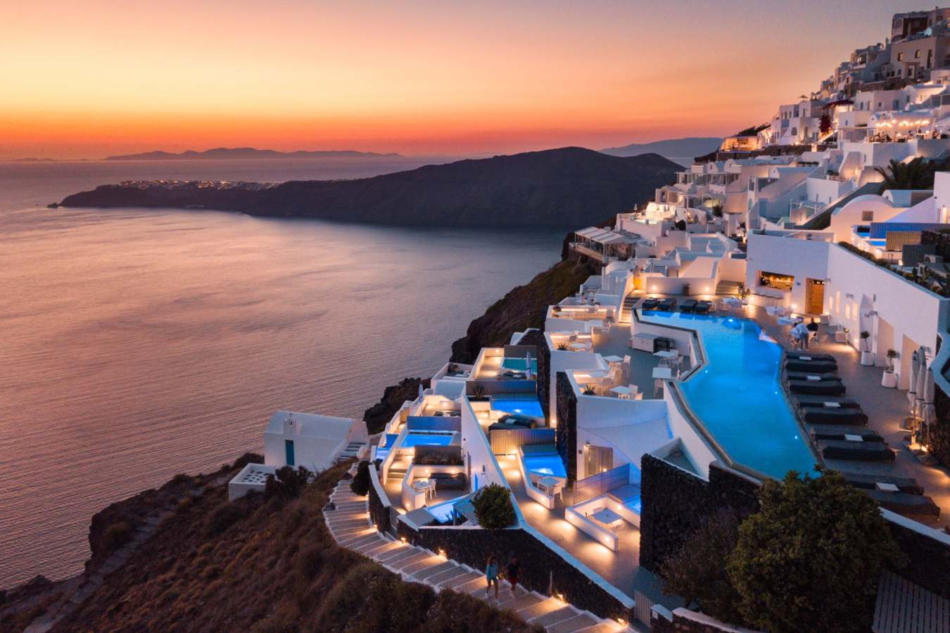 Sunset views - Grace Santorini 