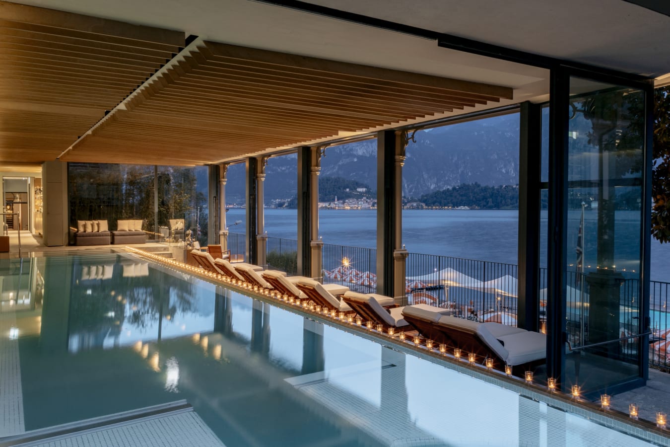 Infinity Pool by night 