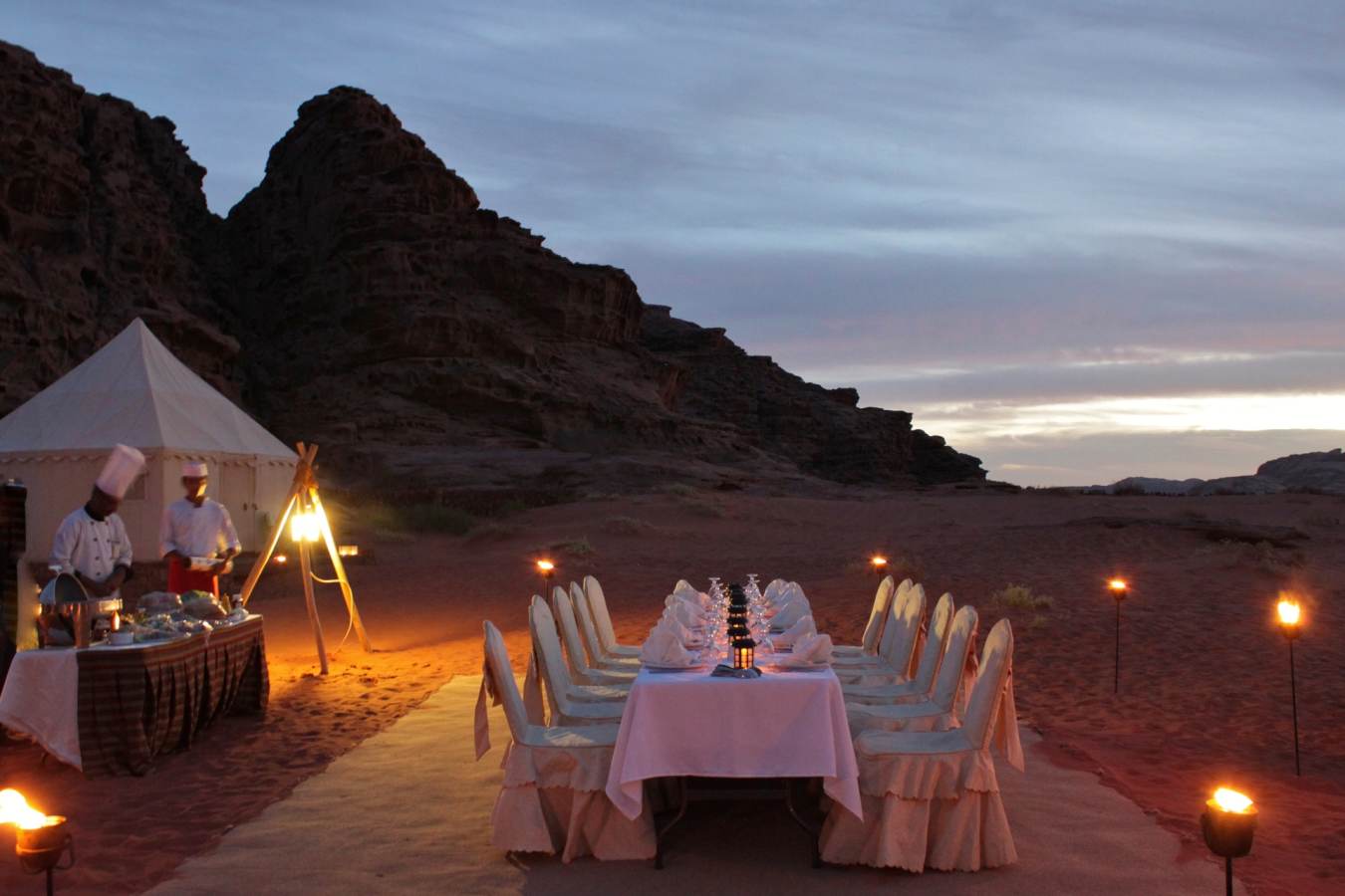 Dinner under the stars 