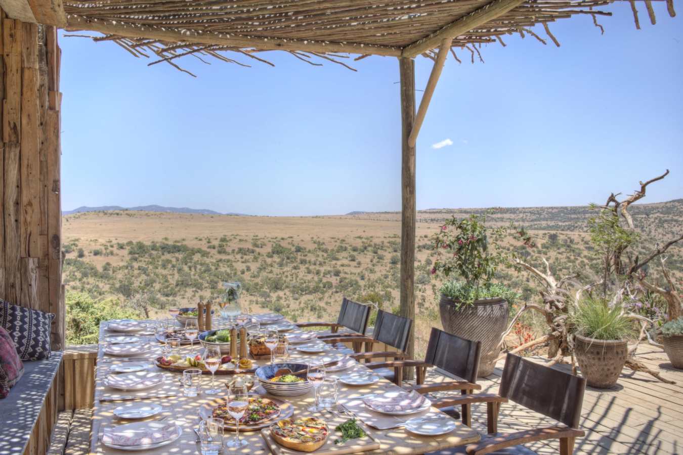 Outside dining