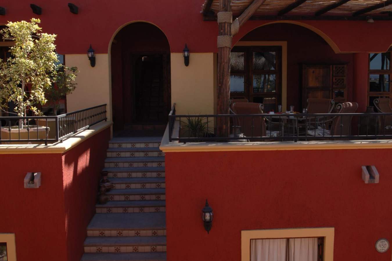 Outdoor Steps - Posada de las Flores La Paz