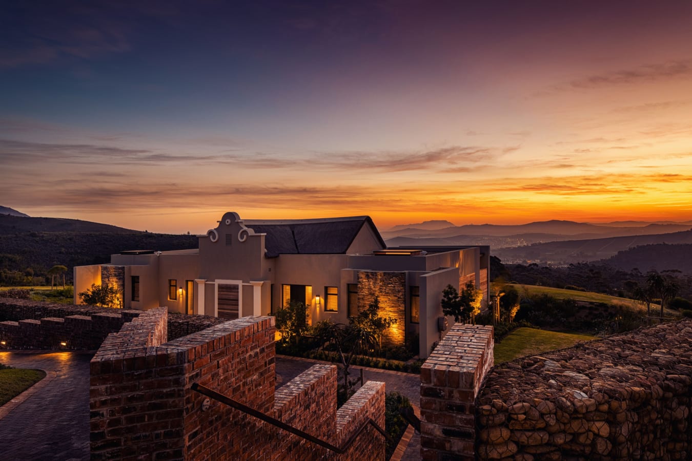 Lodge at Sunset  